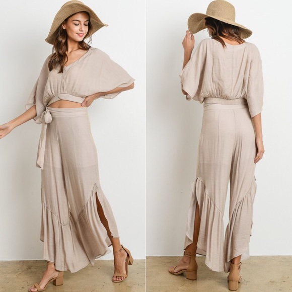 Charme U LA Pants - Boho Top + Pants Set